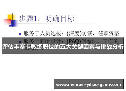 评估丰塞卡教练职位的五大关键因素与挑战分析